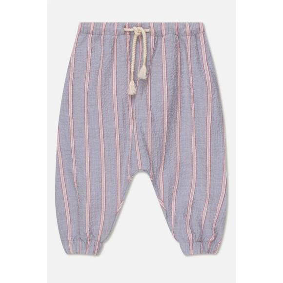 Cozmo - Organic Plaid gauze Baby Pants crystal pink
